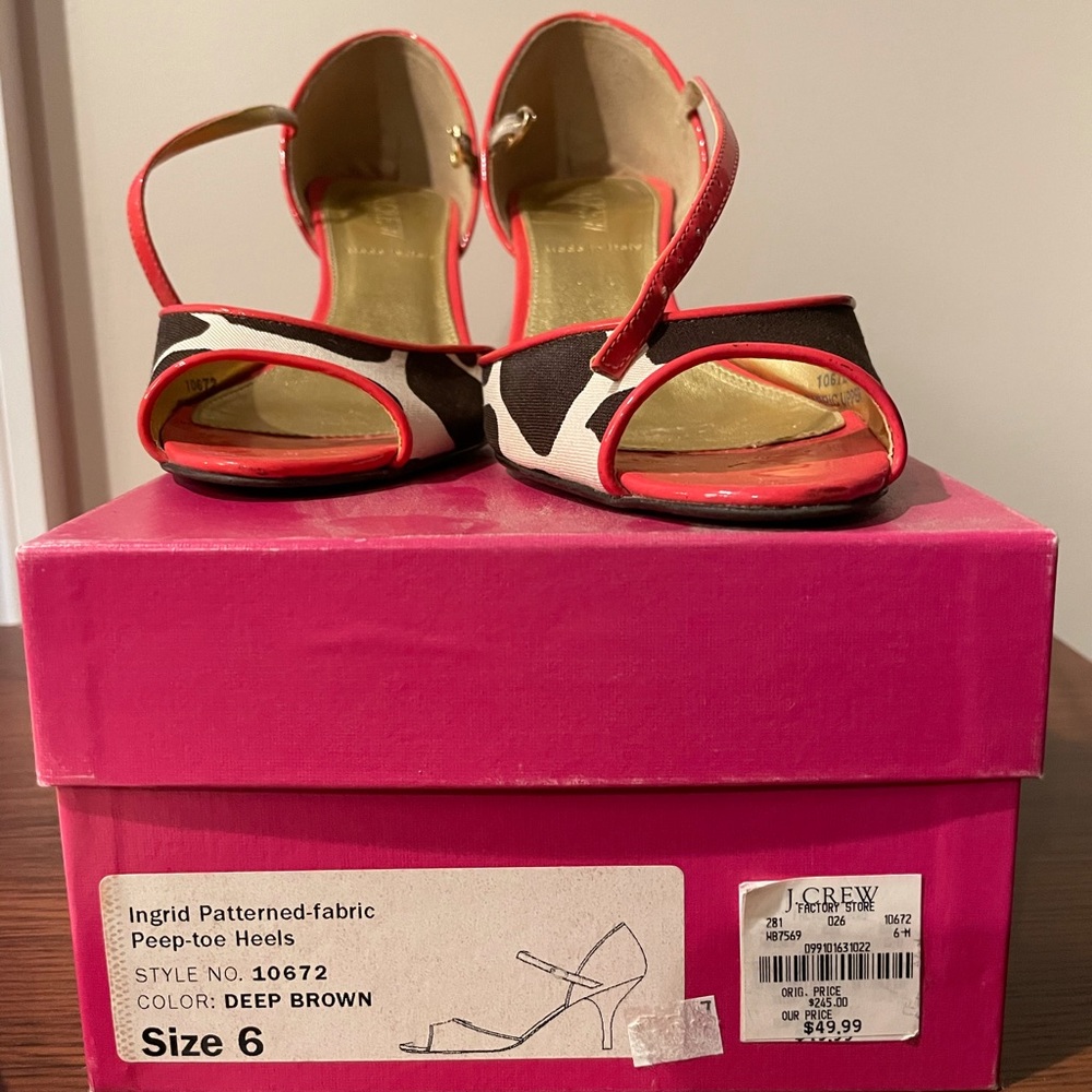 J Crew Peep-toe Heels - Made in Italy - Picture 5 of 7